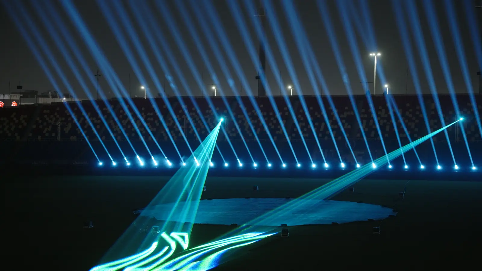 Saudi Women’s Super Cup — Lasers and pitch projection