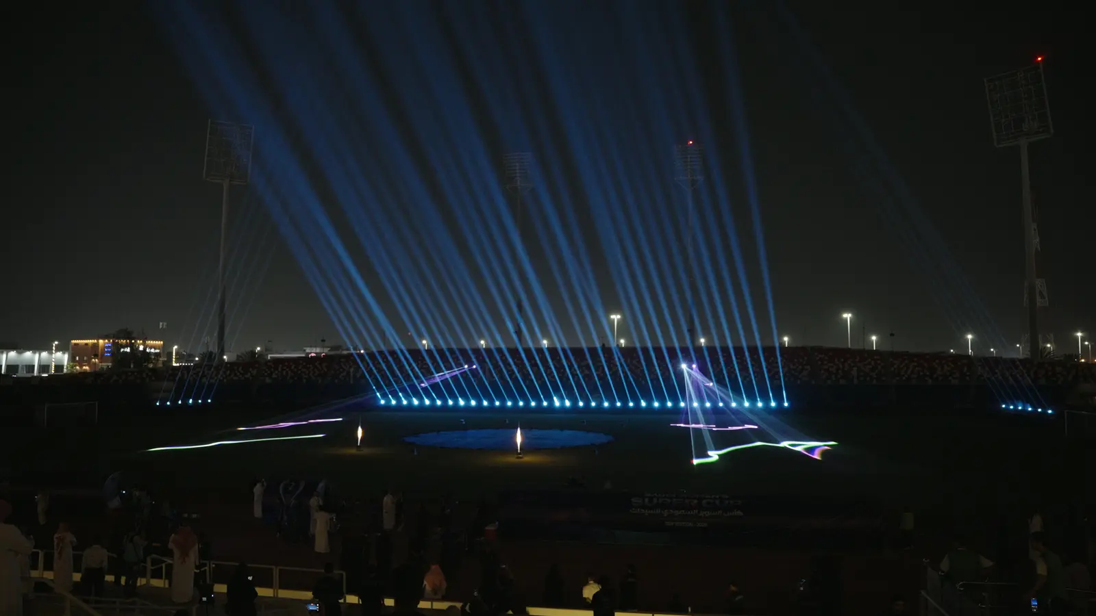 Saudi Women’s Super Cup — Blue beam panorama